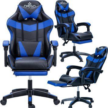 Крісло геймерське DIEGO AERO Black-Blue Phantom-Blue фото