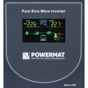 ДБЖ Powermat 1000ВА 800Вт чиста синусоїда + акумулятор Powermat 12В 100Ач (Польща) PM1214+ фото