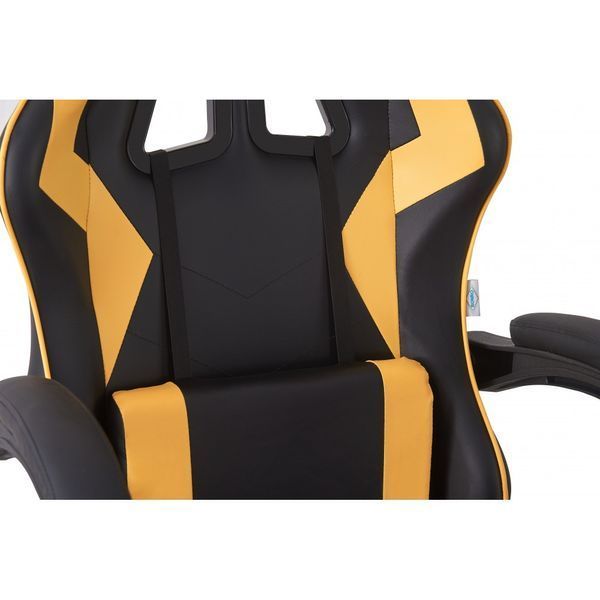 Крісло геймерське Bonro B-0519 жовте 42400363 фото
