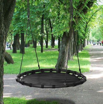 Гойдалка гніздо Malatec 100x180см Black (Польща) 12029 фото