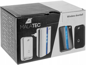 Бездротовий дверний дзвінок Malatec 150м 90 дБ (Польща) Чорний 18788 фото