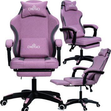 Крісло геймерське DIEGO Soft Pink G2711-Pink фото