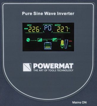 ДБЖ Powermat 500ВА 400Вт чиста синусоїда + аккумулятор Powermat 12В 100Ач (Польща) PM1212+ фото