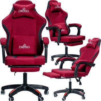 Крісло геймерське DIEGO Soft Cherry G2711-Cherry фото